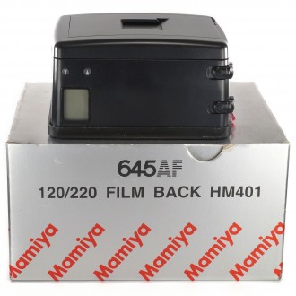 Mamiya film back 120/220 HM402 for 645AF 645AFD II III / Boxed